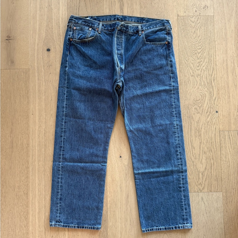 Levi's Blue Straight-Leg Jeans Classic Style